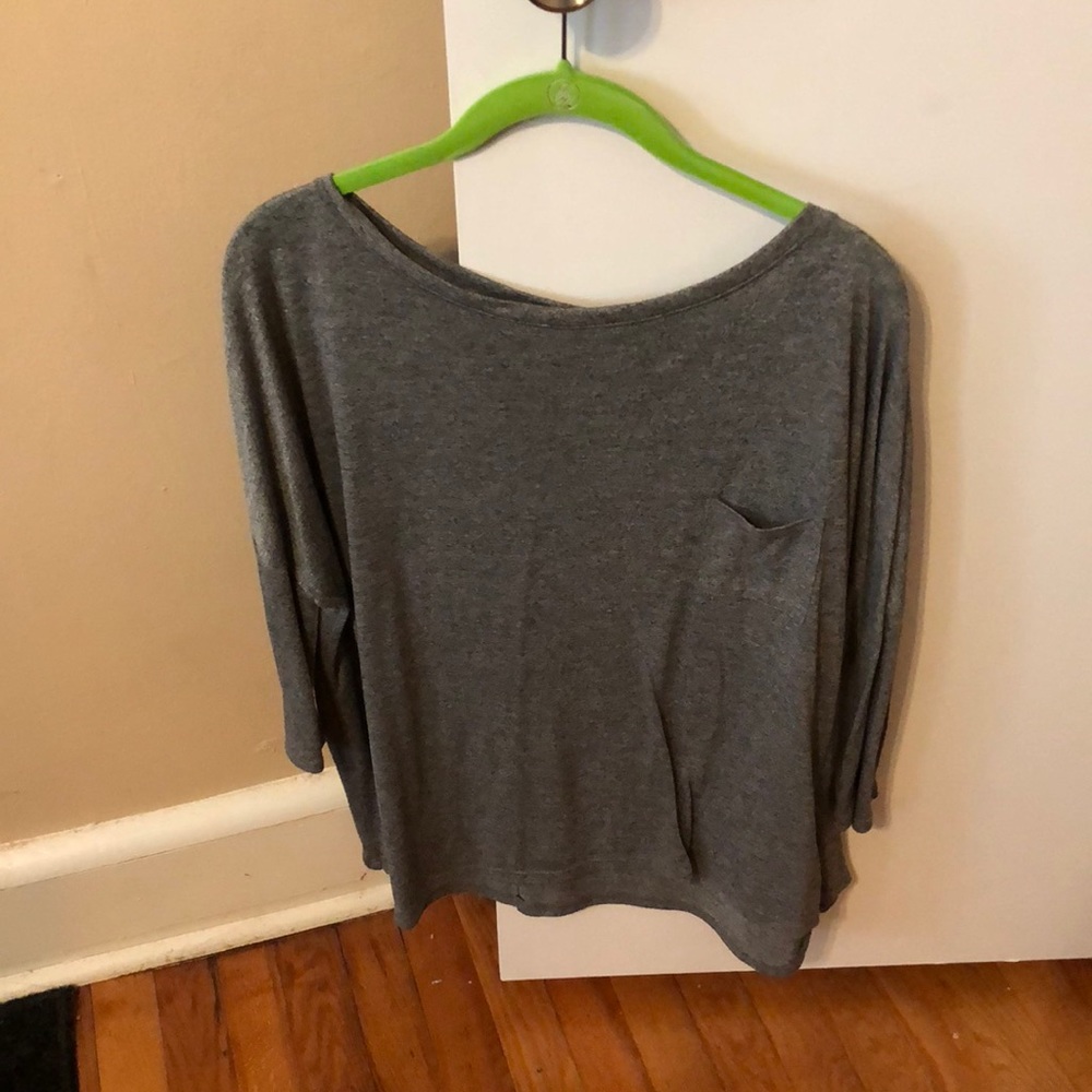 Gray shirt
